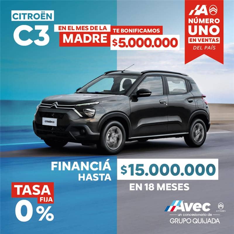 Citroën C3 - Combustible gratis por un año